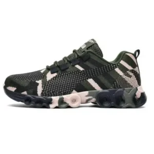 Pickupshoe Couple Casual Camouflage Pattern Lace Up Design Breathable Sneakers