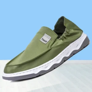 Pickupshoe Men Fashion Breathable Canvas Shoes