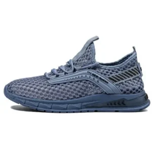 Pickupshoe Men Casual Breathable Hollow Mesh Soft Sole Sports Shoes