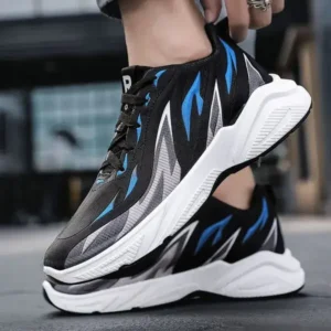 Pickupshoe Men Fashion Color Matching Breathable Running Sneakers