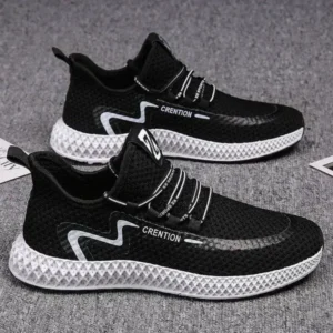 Pickupshoe Men'S Casual Mesh Breathable Low Top Sneakers