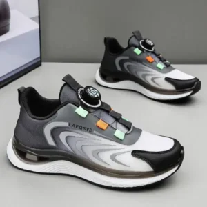 Pickupshoe Men'S Casual Color Matching Soft Sole Shock-Absorbing Running Sneakers