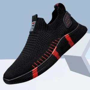 Pickupshoe Men'S Fashion Color Matching Mesh Breathable Sneakers