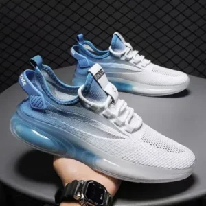 Pickupshoe Men'S Fashion Jelly Bottom Mesh Breathable Sneakers