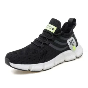 Pickupshoe Men Fashion Breathable Color Block Lightweight Sneakers