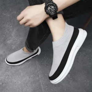 Pickupshoe Men Fashion Breathable Lightweight Platform Shoes